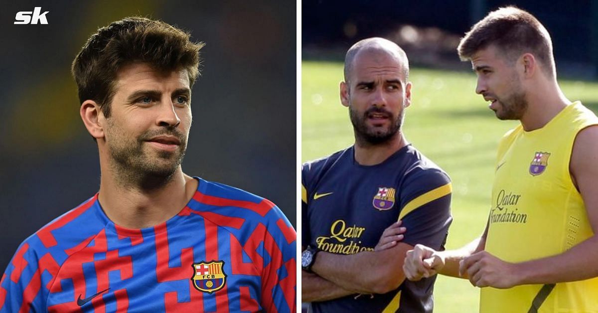 Gerard Pique recalls how Guardiola punished him at Barcelona for not covering himself up properly in cold weather.