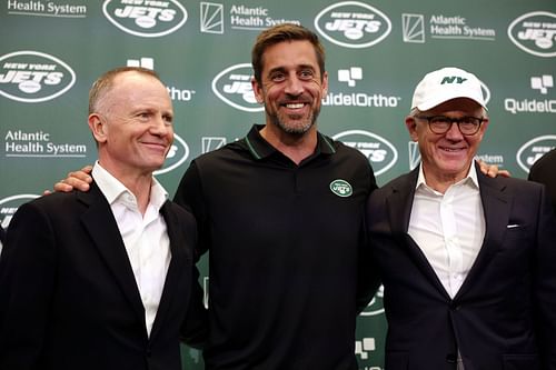 New York Jets introduce quarterback Aaron Rodgers