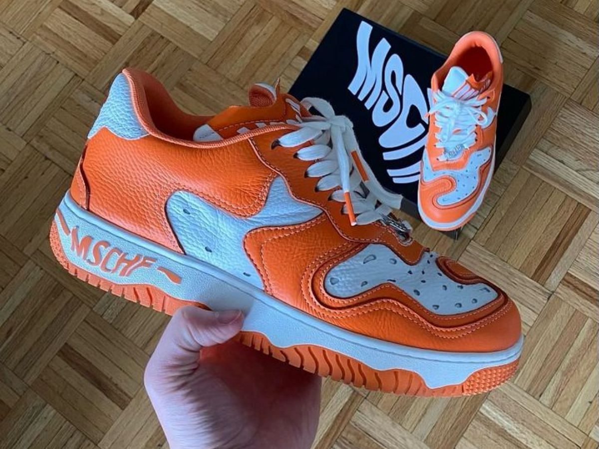 Upcoming Super Normal 2 &quot;Orange Milk&quot; sneakers come clad in a two-toned Smooth Dairy and Citrus Tang color scheme (Image via @mschfsneakers/Instagram)