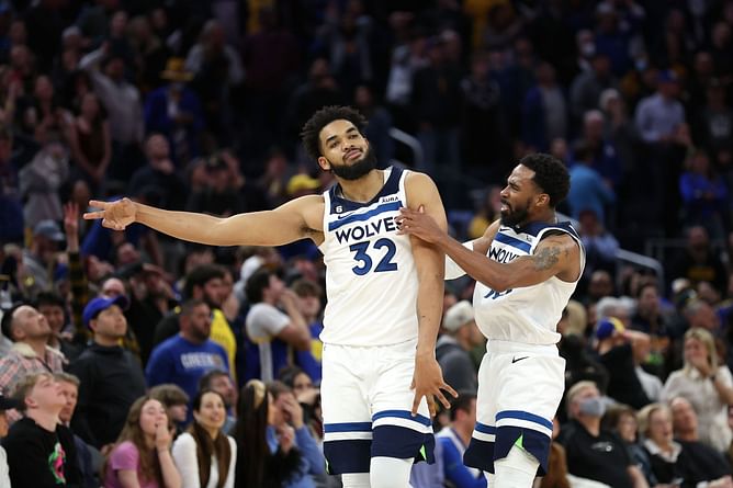 "We playing Call of Duty or what Mike?": Karl-Anthony Towns interrupts Mike Conley's conversation with press