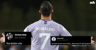 "Losing if Ronaldo plays full 90", "You better win" - Fans react as Cristiano Ronaldo captains Al-Nassr against Al-Raed in Saudi Pro League fixture