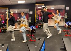 [WATCH] "Dance pe chance"- RCB batter Virat Kohli and Anushka Sharma dance together to a groovy tune