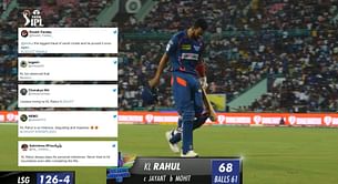 "KL Rahul always plays for personal milestones" - Twitterati tear apart LSG captain for scoring 68 off 61 balls in a losing cause against GT