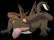 Giant Snake-Tailed Chameleon in Naruto.