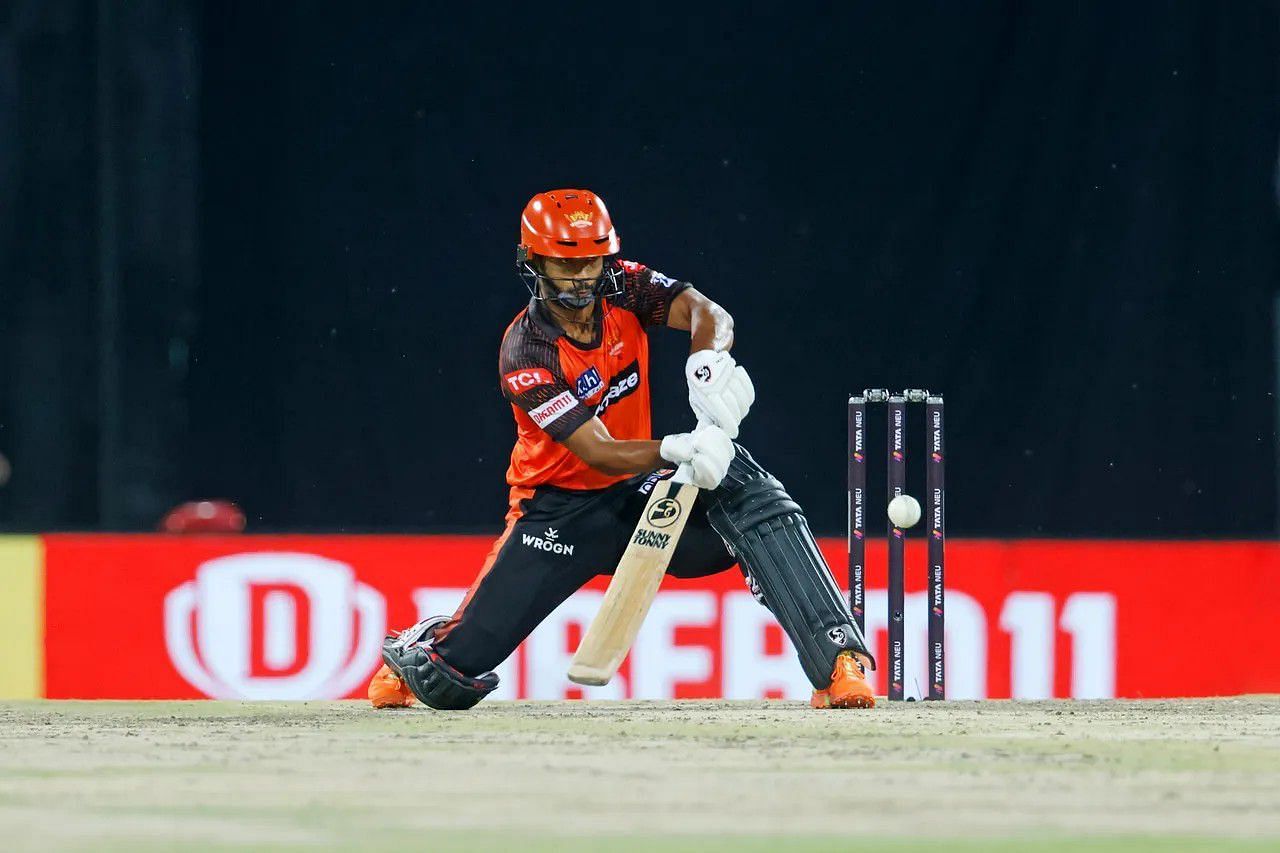 Rahul Tripathi in action for SRH [Pic Credit: IPLT20]
