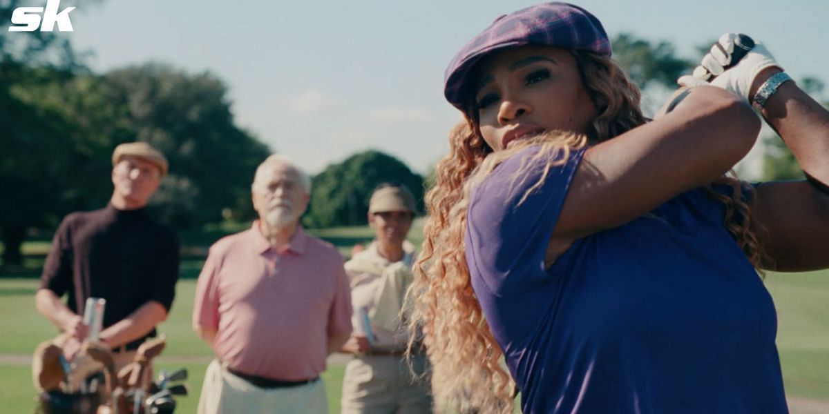 Serena Williams participated in the Michelob ULTRA commercial featuring golf before the Super Bowl