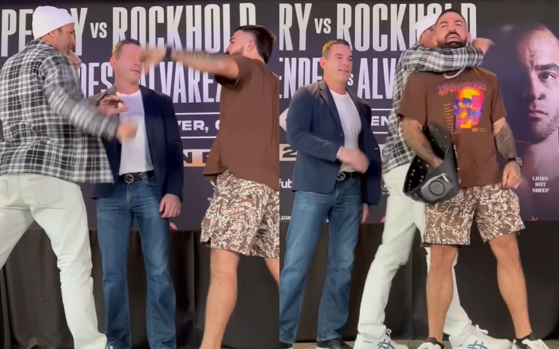 Luke Rockhold vs. Mike Perry: WATCH: Luke Rockhold puts a playful RNC on Mike  Perry at animated BKFC face-off