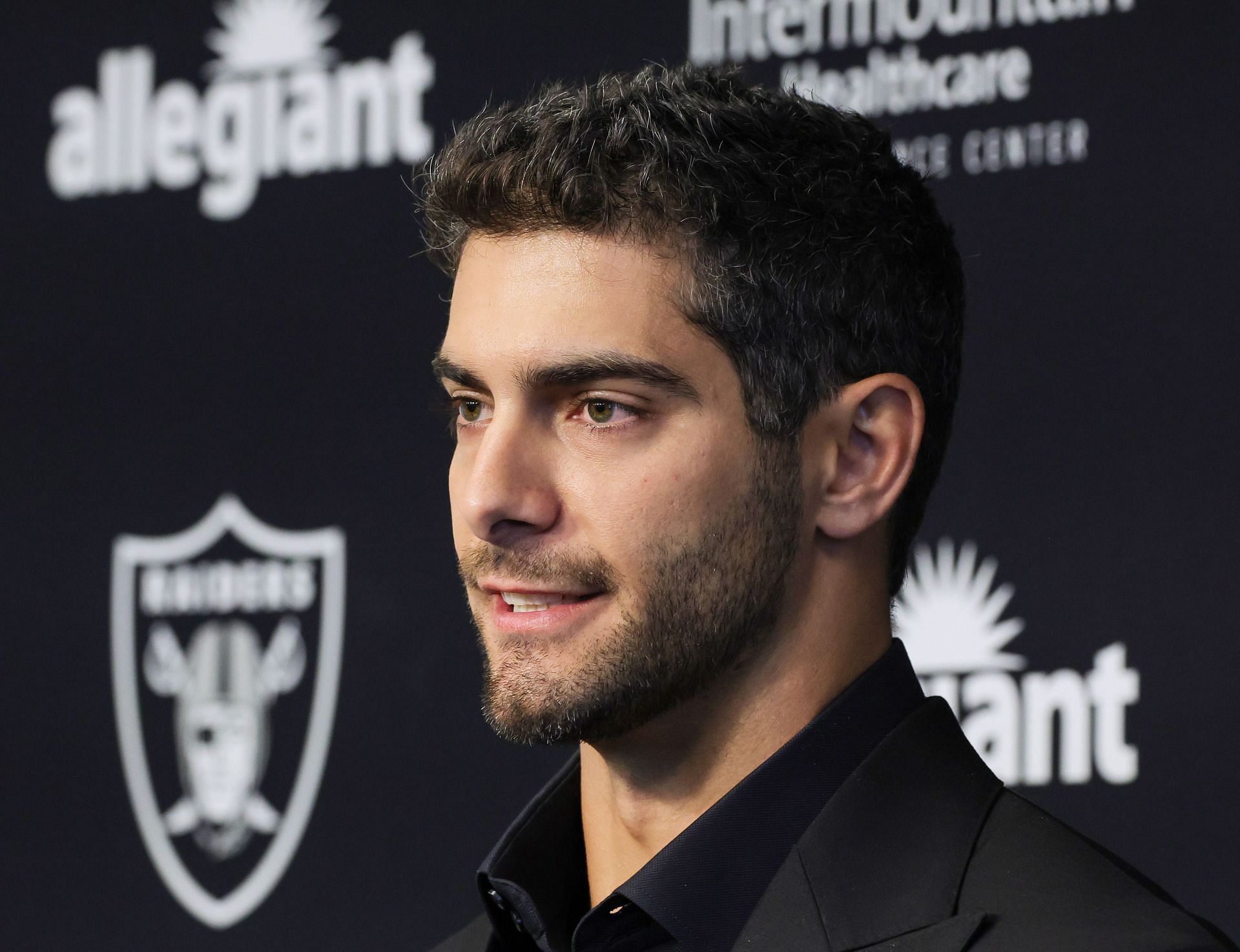 The Raiders new quarterback, Jimmy Garoppolo in 2023