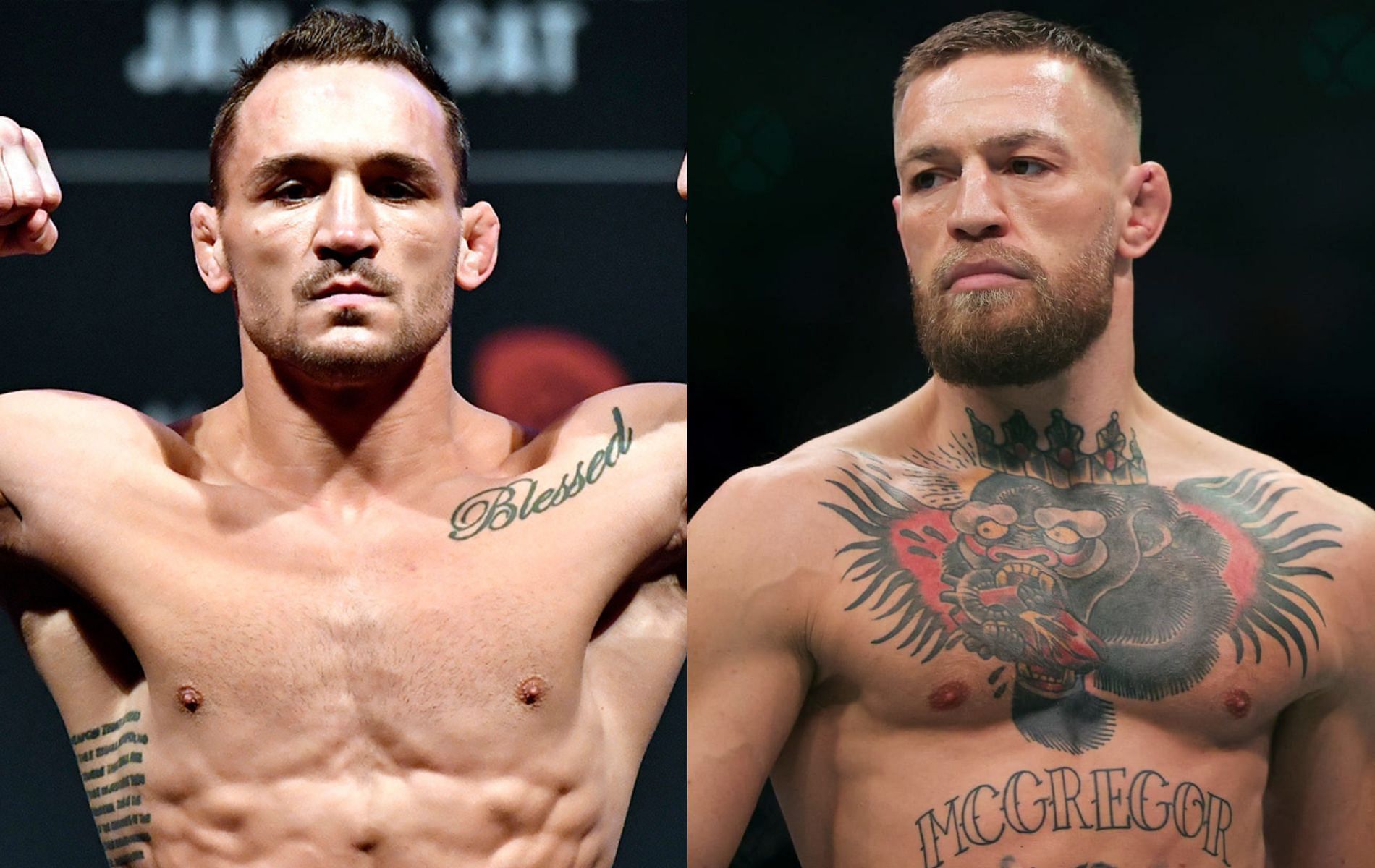 Michael Chandler (left) and Conor McGregor (right)