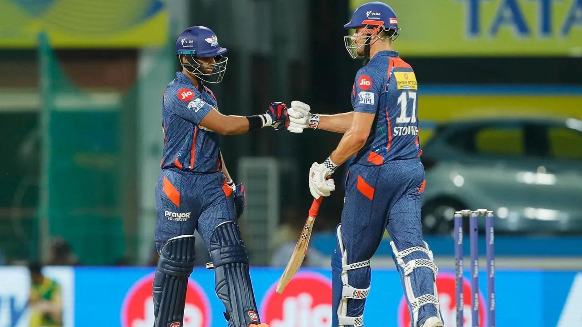 Nicholas Pooran (L) and Marcus Stoinis just had too much to do against CSK (P.C.:iplt20.com)
