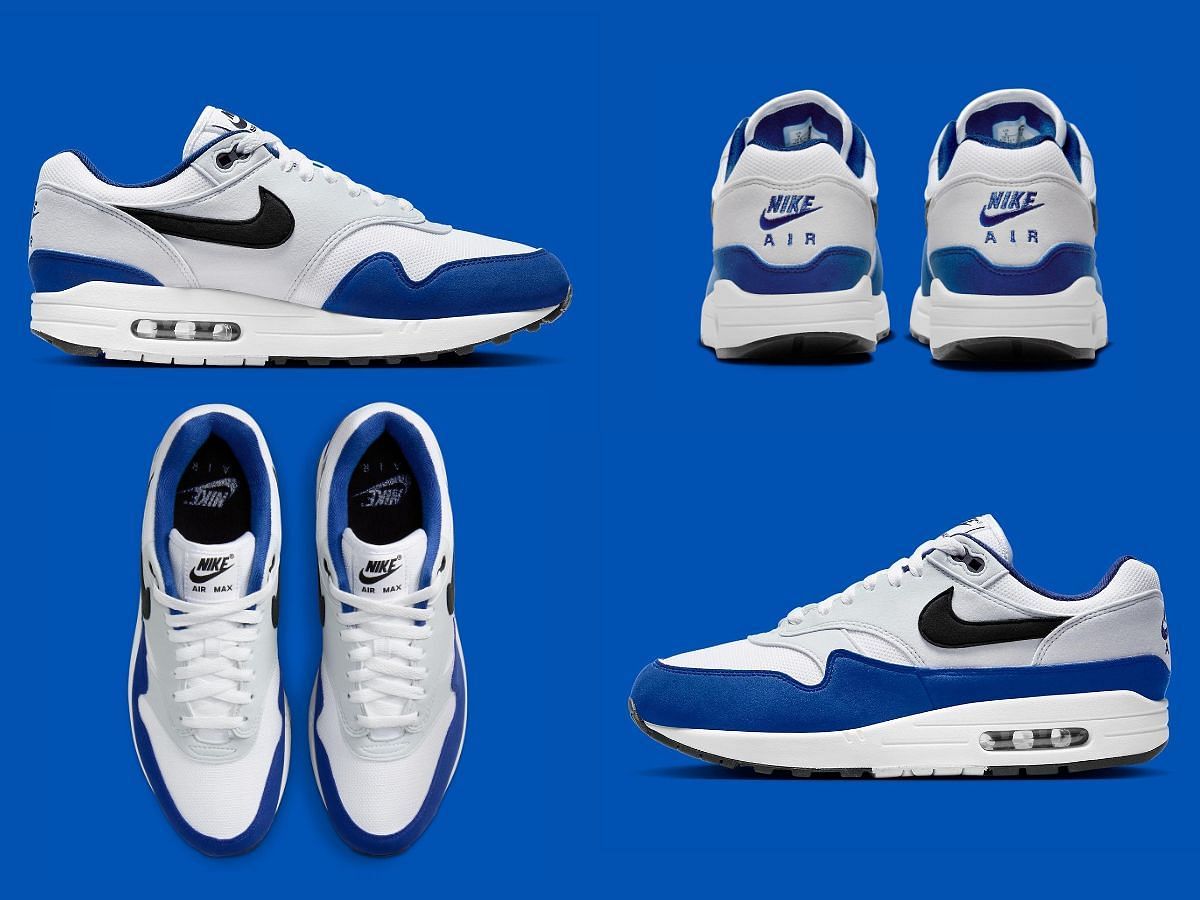 Upcoming Nike Air Max 1 &quot;Deep Royal Blue&quot; sneakers features Royal Blue toes (Image via Sportskeeda)