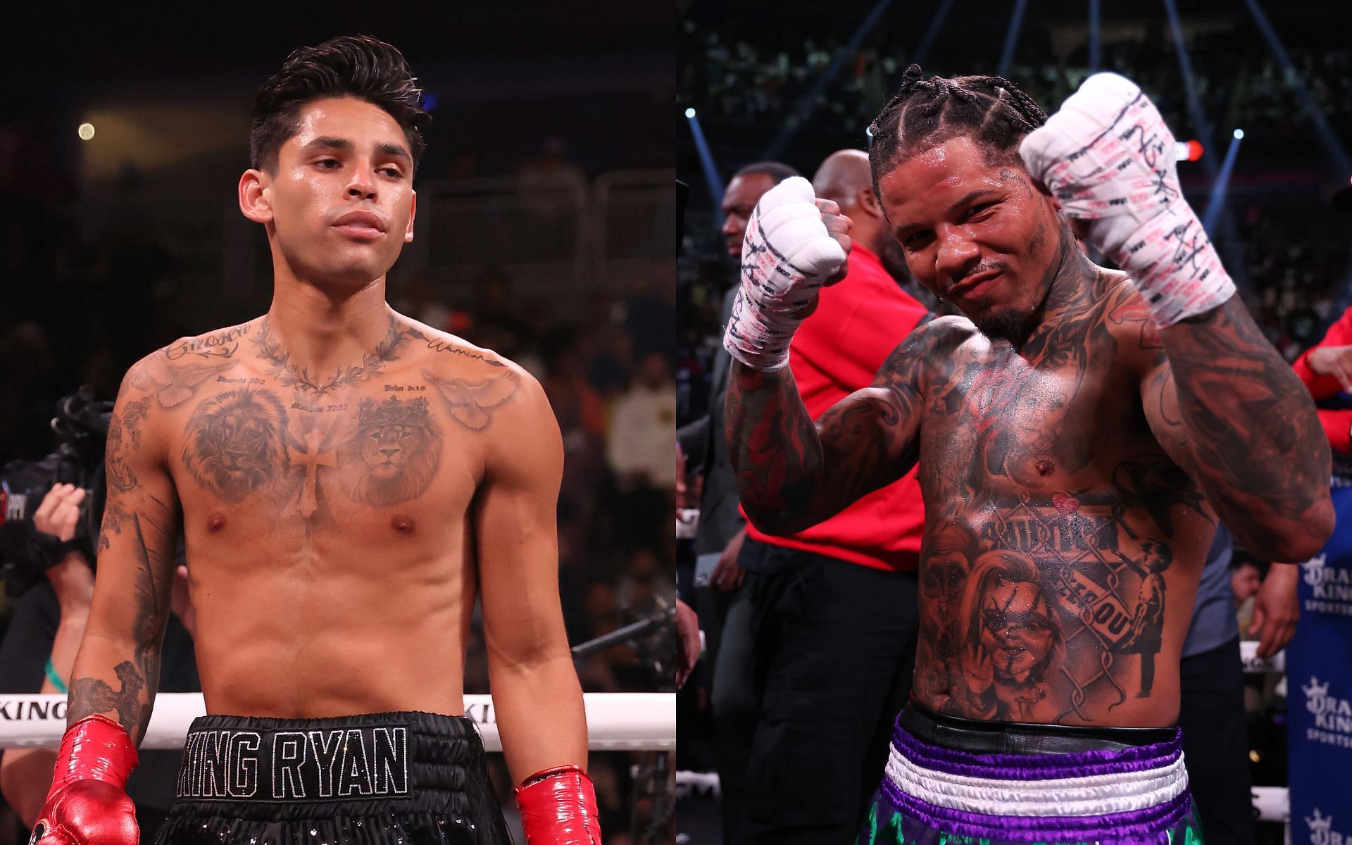 Ryan Garcia (left) Gervonta Davis (right)