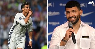“Was lucky” – Sergio Aguero reacts to watching Cristiano Ronaldo’s 20 best goals alongside Ibai Llanos