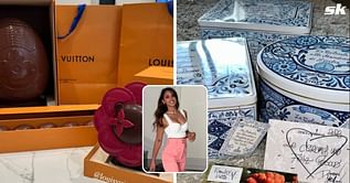 Lionel Messi's wife Antonela Roccuzzo shows off incredible Easter presents from Dolce & Gabbana and Louis Vuitton