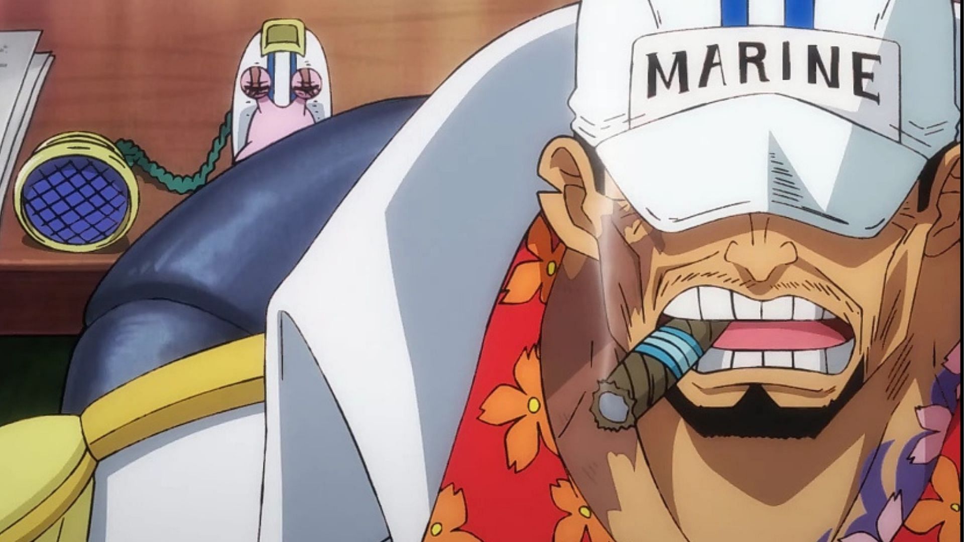 Akainu as seen in the anime (Image via Toei Animation)