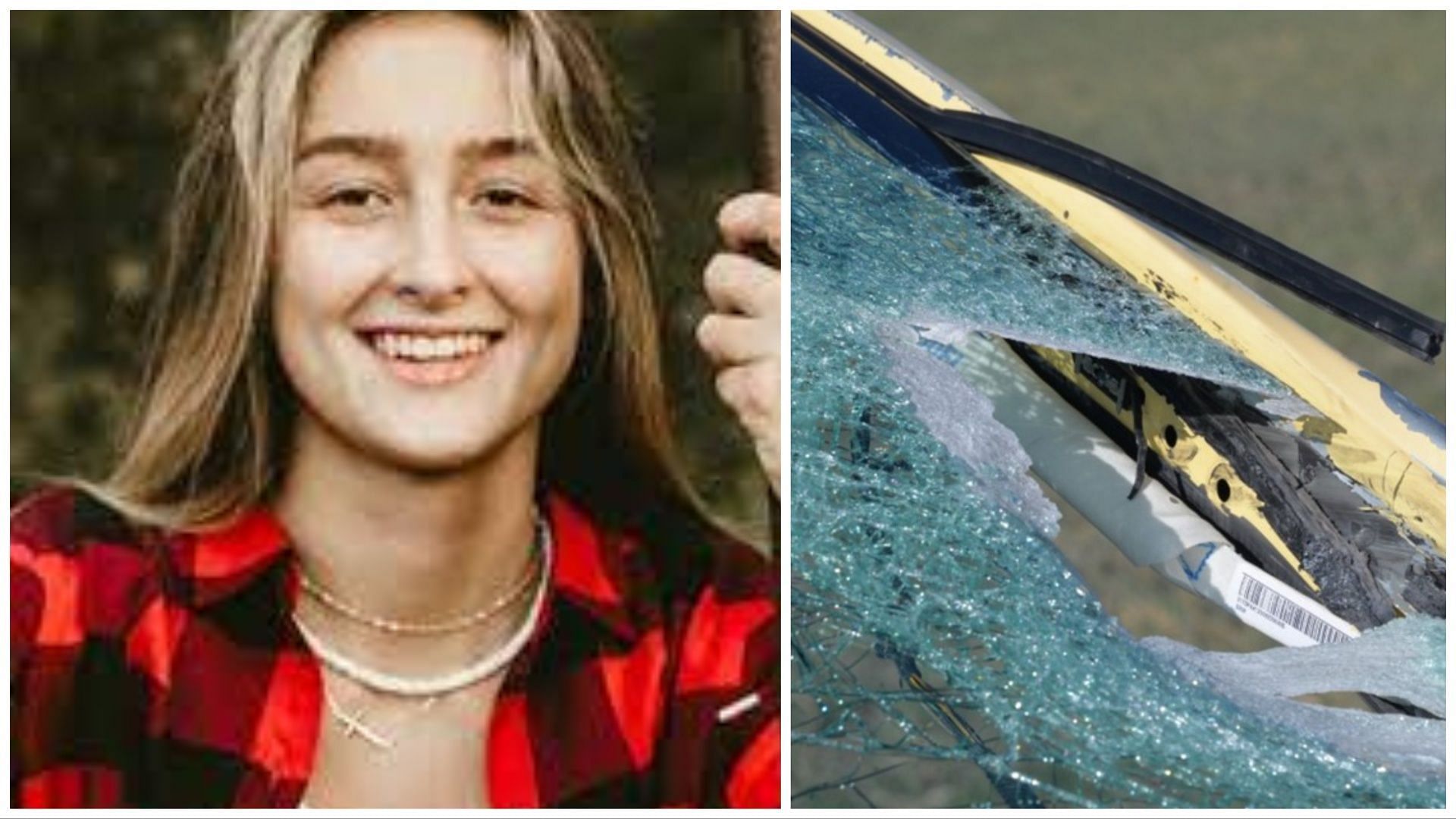 Bartell was killed by a rock thrown through the windshield of her car (images via Alexa Bartlett/Family/Facebook)