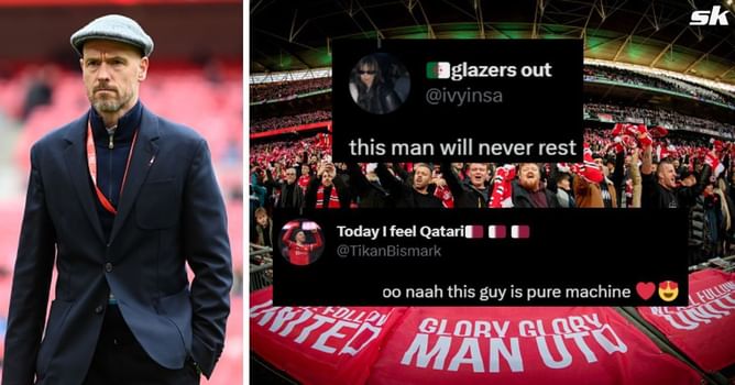 "This man will never rest", "Built different" - Manchester United fans in disbelief as 'robot' starts against Tottenham in PL fixture