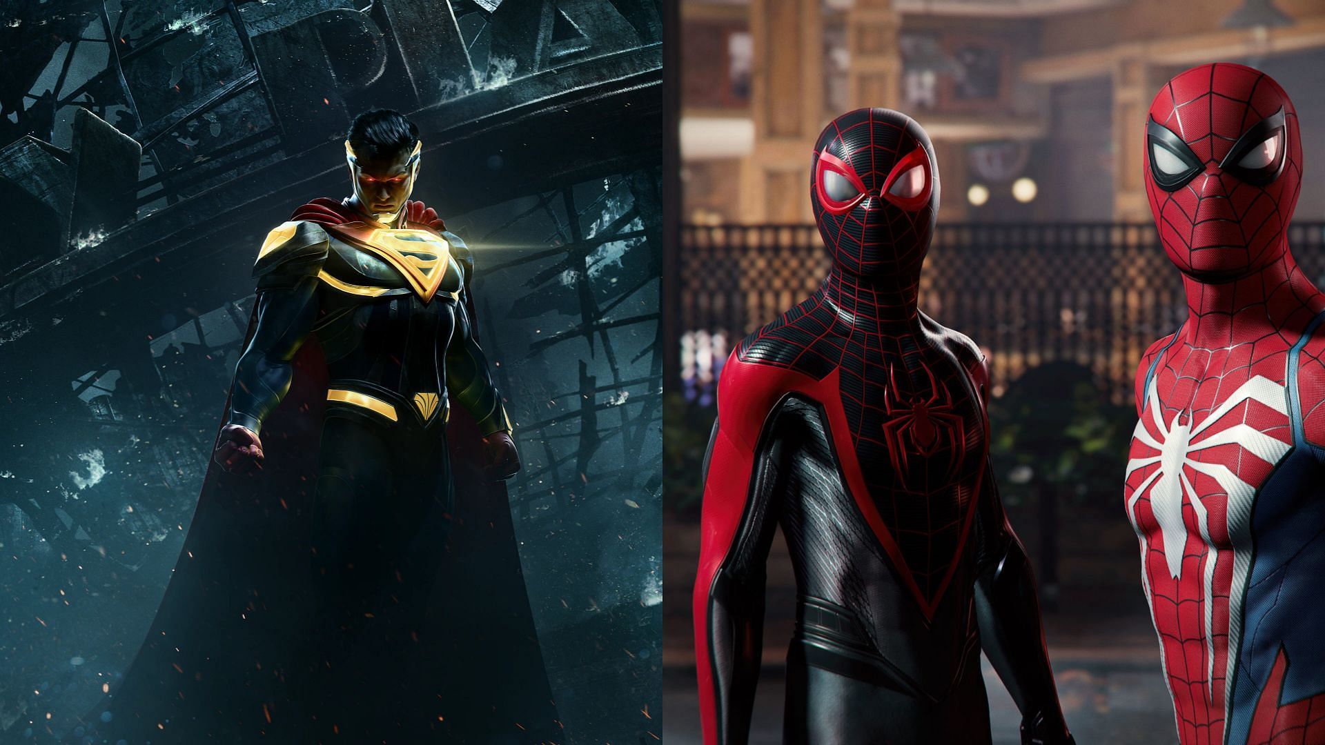 Injustice 2 and 4 other games to play while you wait for Spider-Man 2 (Image via WB Games and Sony Interactive Entertainment)