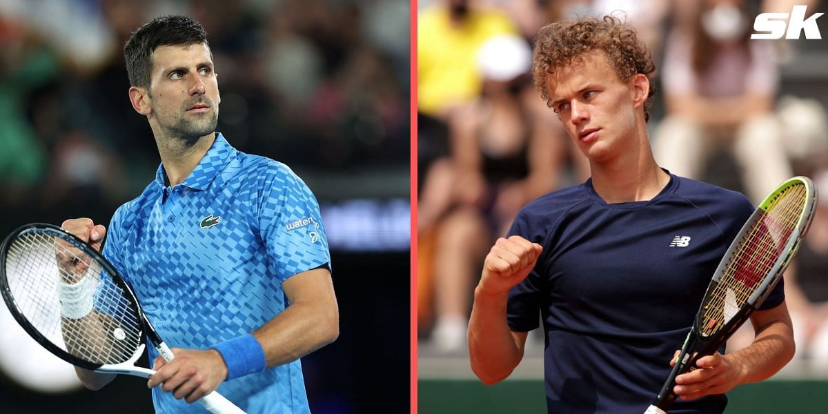 Novak Djokovic (left) opens his Srpska Open campaign on Wednesday.