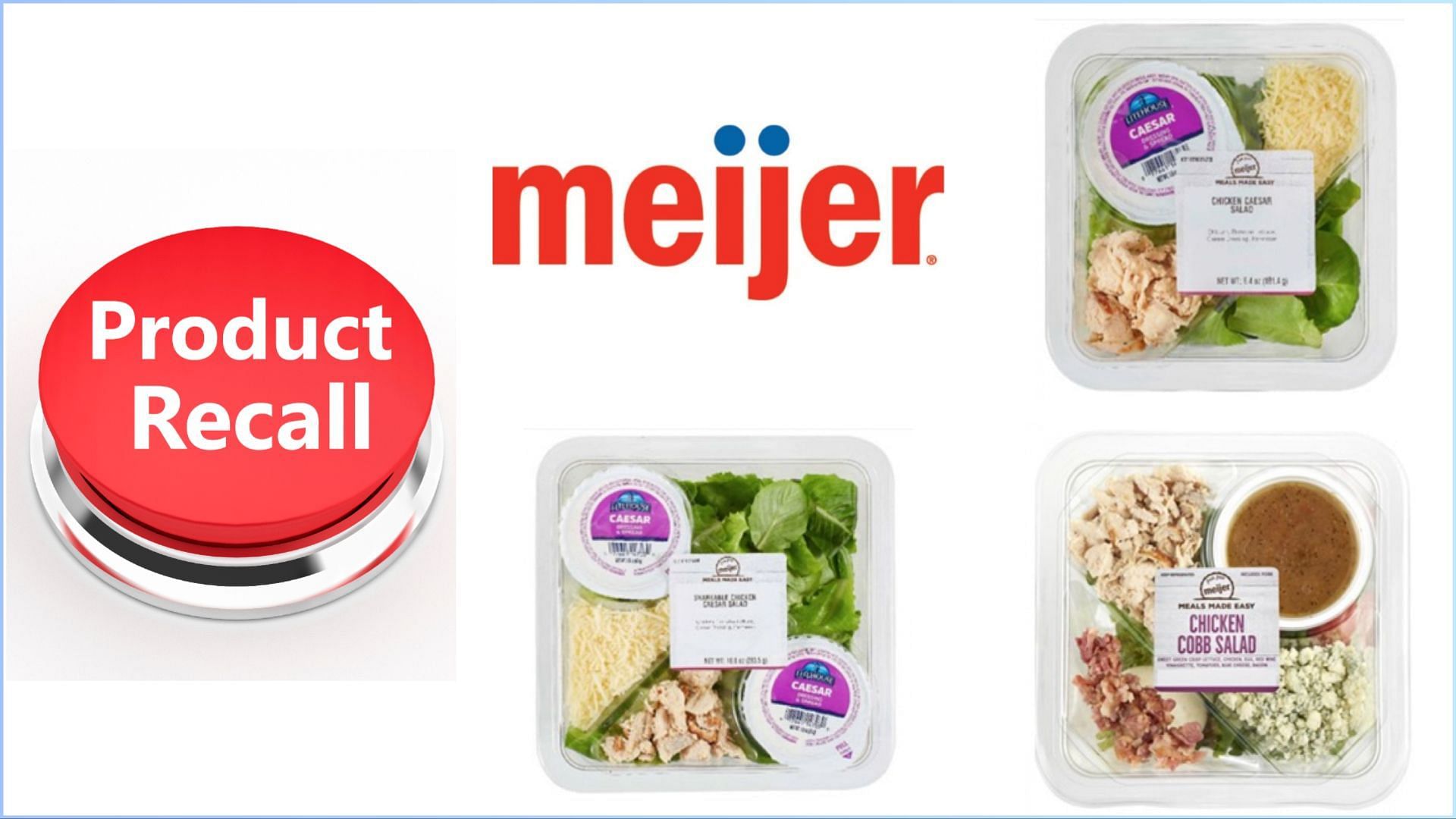 Meijer recalls multiple variants of Premade Salads supplied by Revolution Farms over a potential Listeria Monocytogenes contamination conern (Image via FDA)