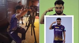 [Watch] KKR captain Nitish Rana turns professional photographer for teammate Rinku Singh