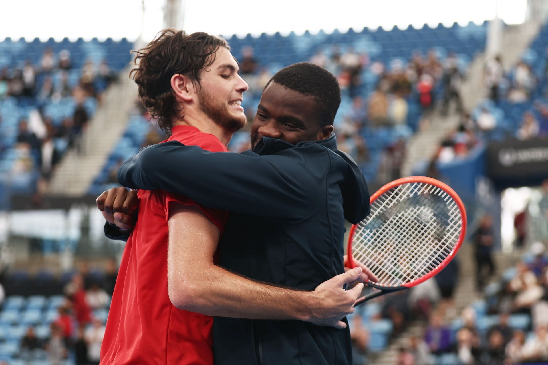 Frances Tiafoe and Taylor Fritz at the 2023 United Cup.