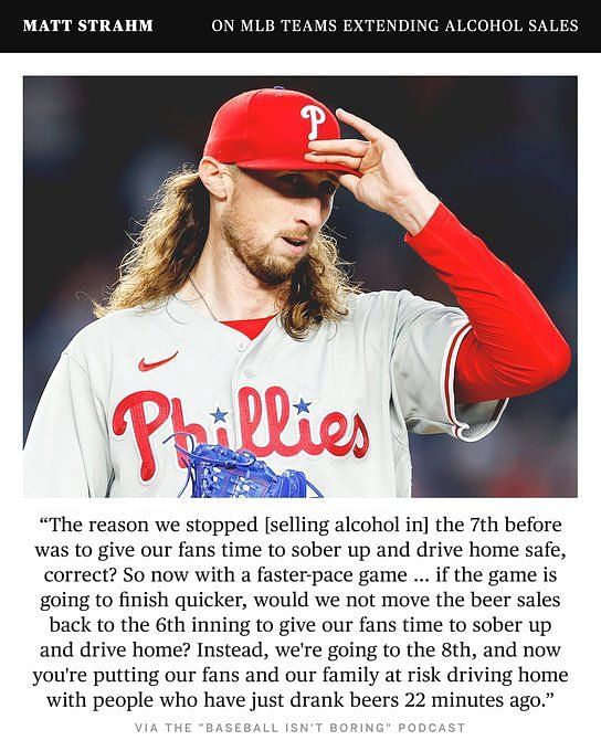 Phillies star Matt Strahm outraged over new beer rules and claims MLB fans  and families are being put at risk