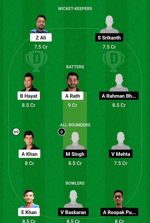 HK vs SIN Dream11 Prediction, Match 2, Head-to-head Team