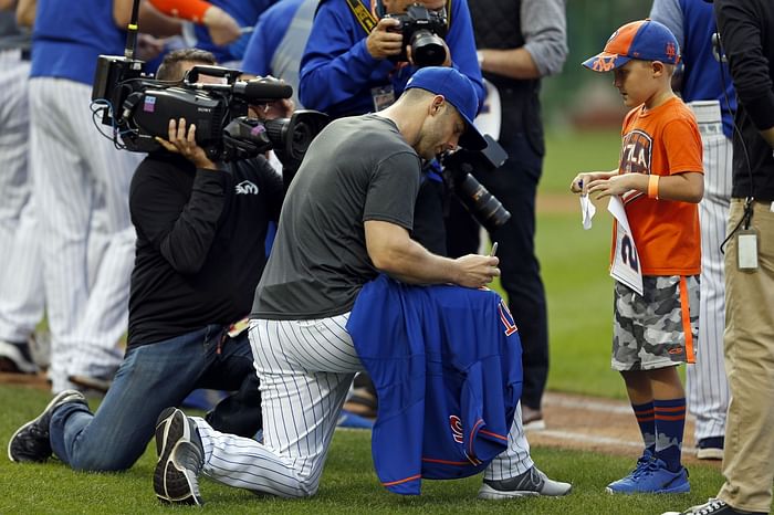 David Wright and wife Molly Beers attend the Derek Jeter 18th