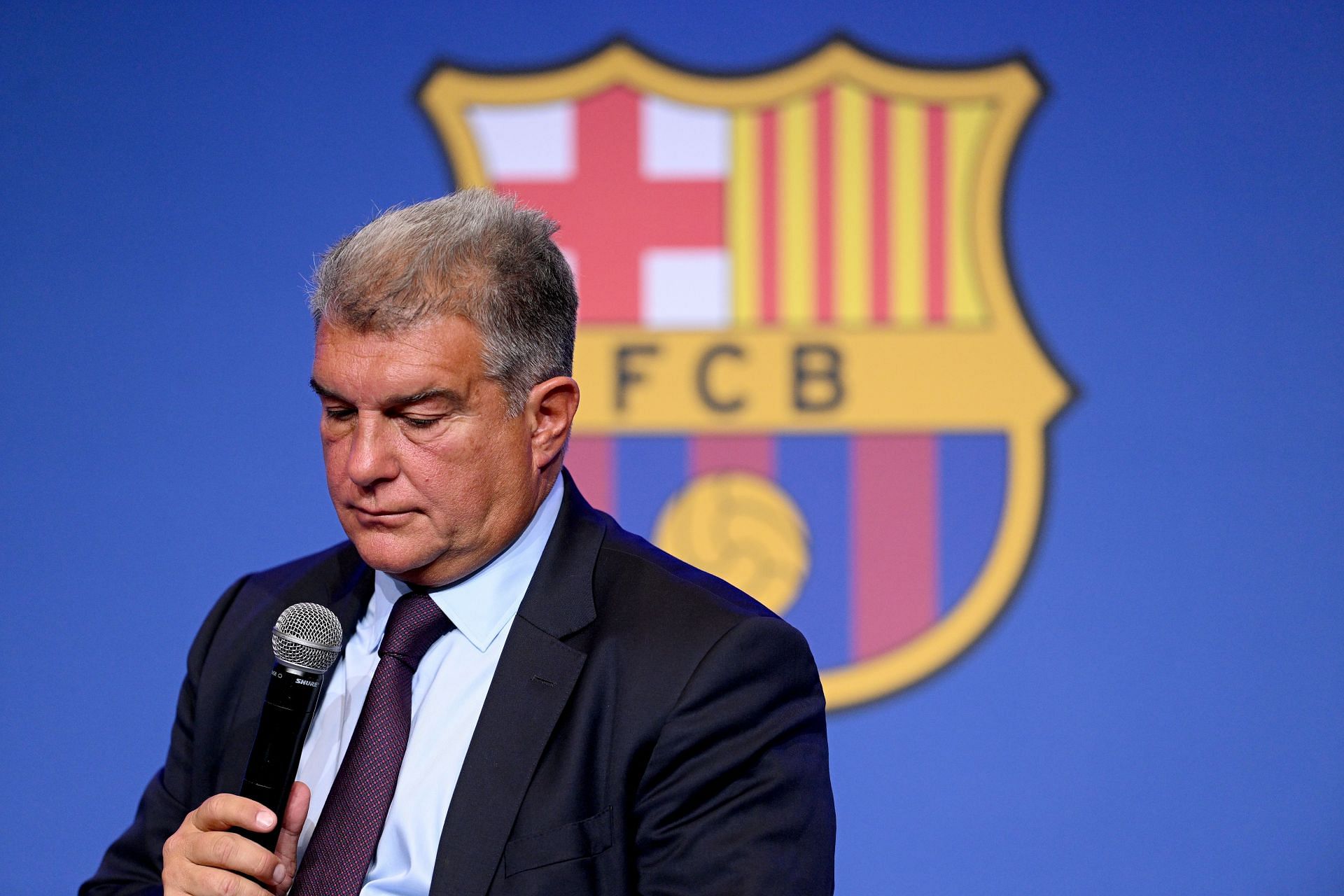 FC Barcelona President Joan Laporta Press Conference