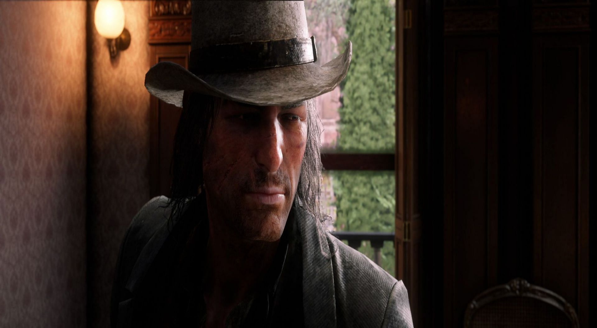 John during a robbery in Red Dead Redemption 2 (Image via Rockstar)