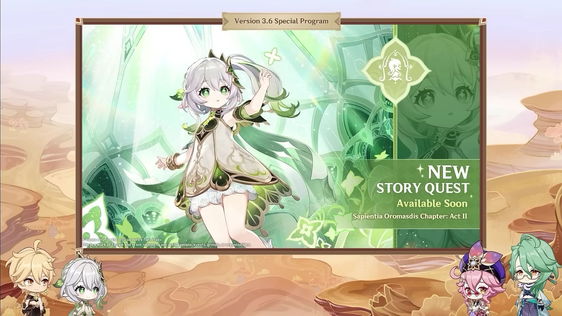 Nahida&#039;s new Story Quest act (Image via HoYoverse)