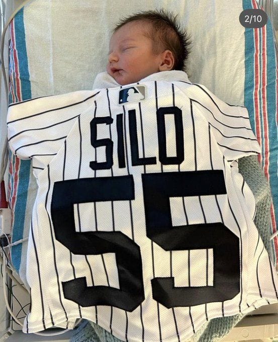 New York Yankees fans star pitcher Carlos Rodon's baby boy with