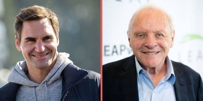 Roger Federer bumps into 2-time Academy Award winner Anthony Hopkins