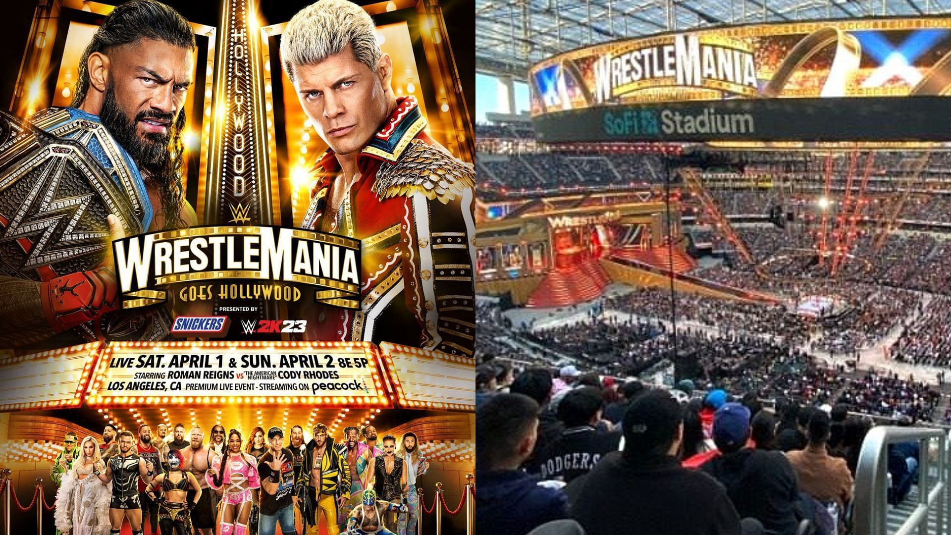 Night 2 of WrestleMania 39 will air tonight from SoFi Stadium.