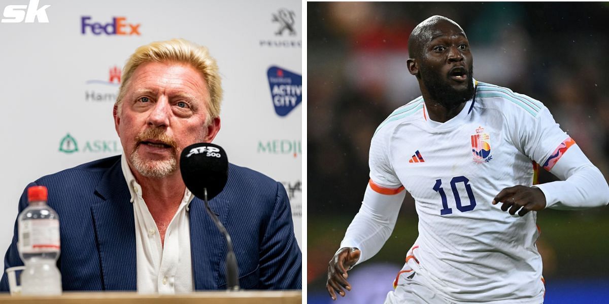 Boris Becker and Romelu Lukaku