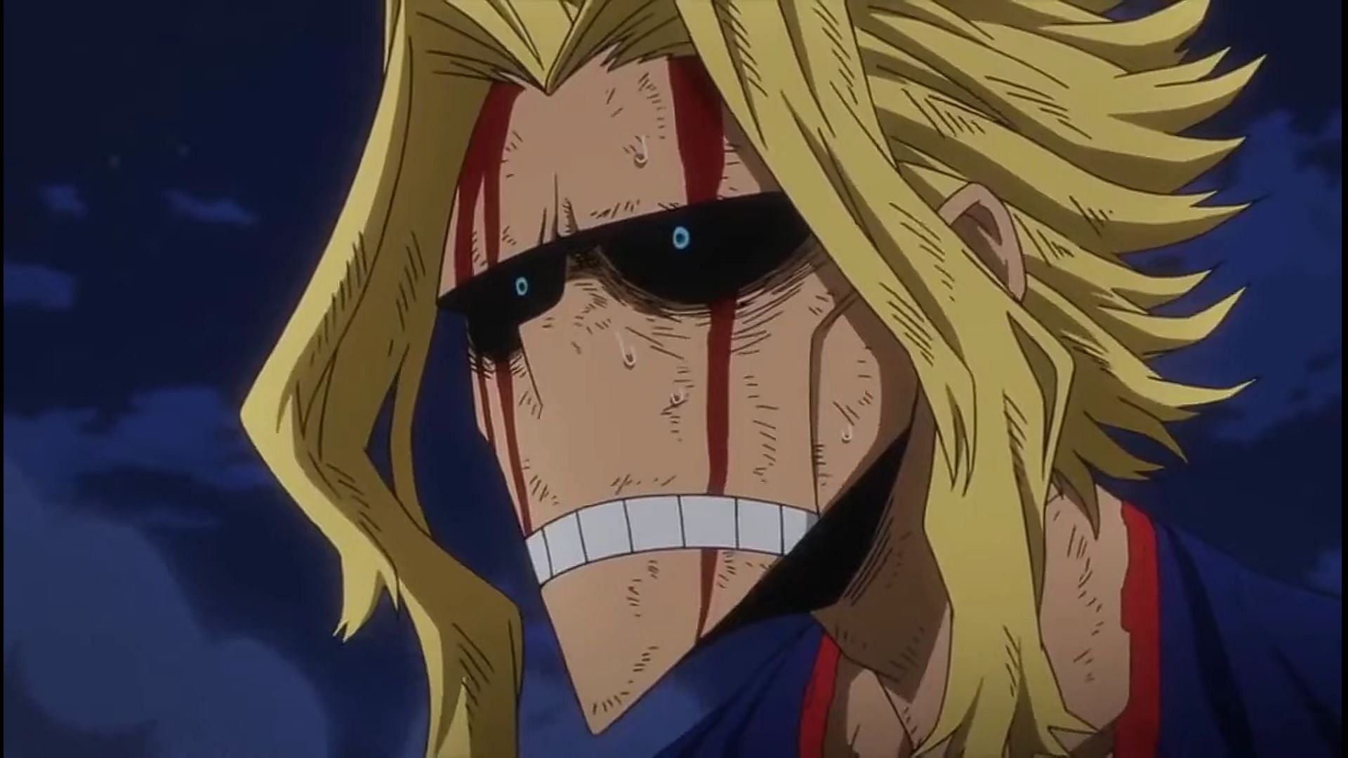 All Might as seen in the anime (Image via Studio Bones)