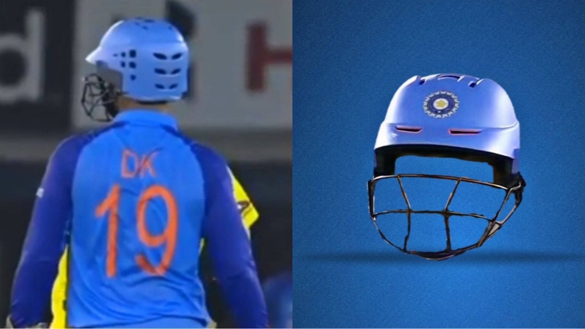 Dinesh Karthik has often been seen donning a different helmet from the norm. 