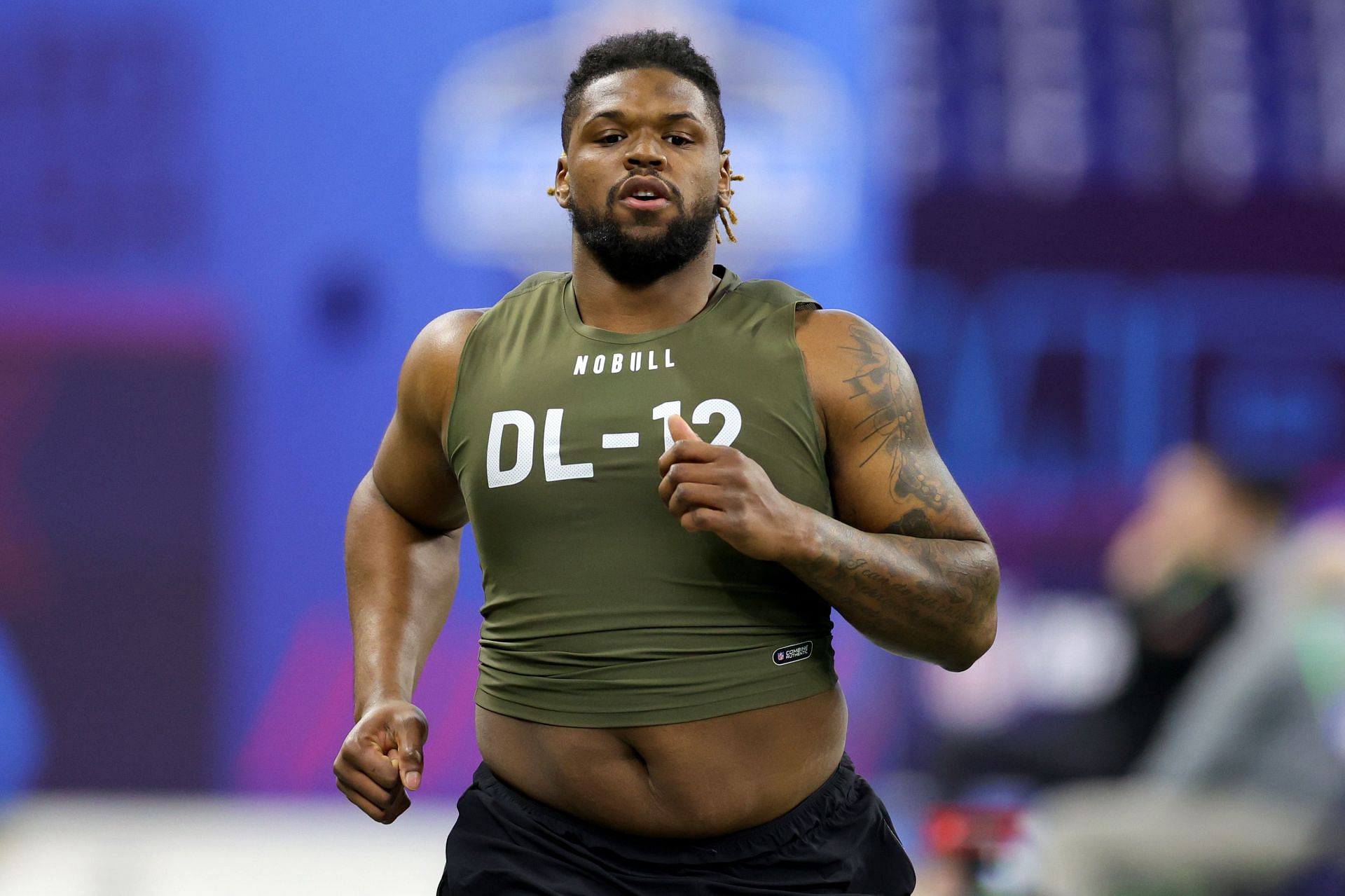 Zacch Pickens at the NFL Combine