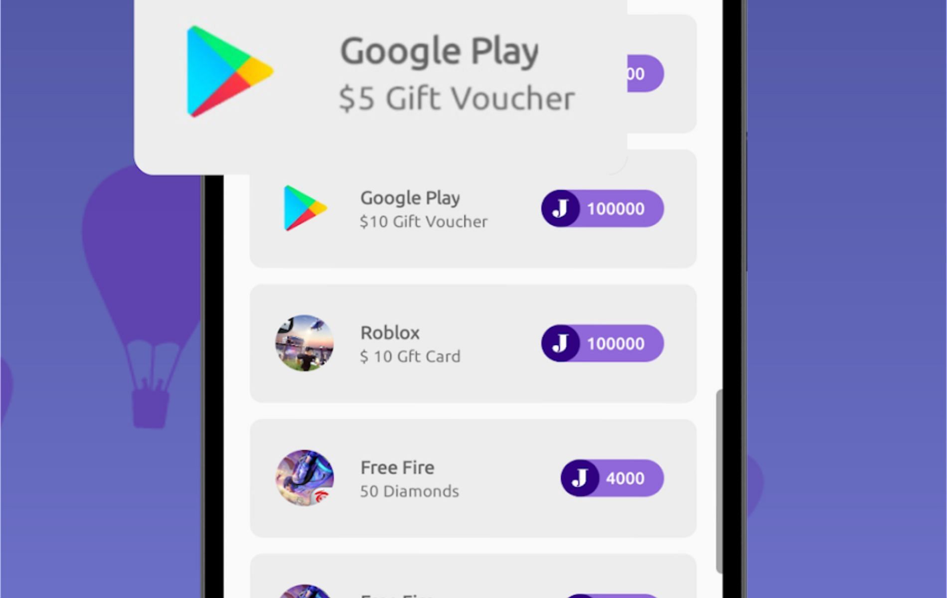 Play mini-games to win Free Fire diamonds (Image via Google Play Store)