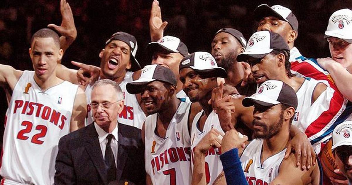 2004 Detroit Pistons win the title.