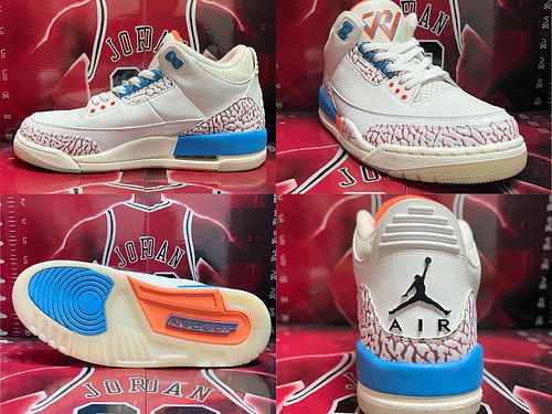 Russell Westbrook x Nike Air Jordan 3 "Mr. Triple Double" PE sneaker (Image via Sportskeeda)