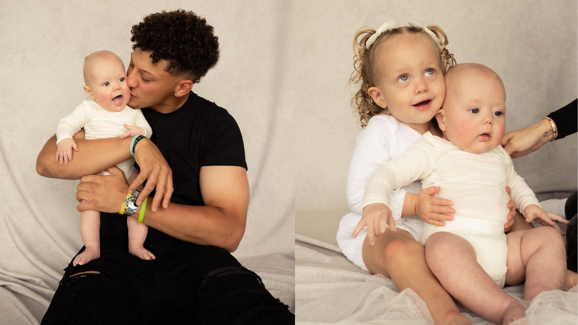 See Patrick and Brittany Mahomes' Daughter Twin With Baby Brother