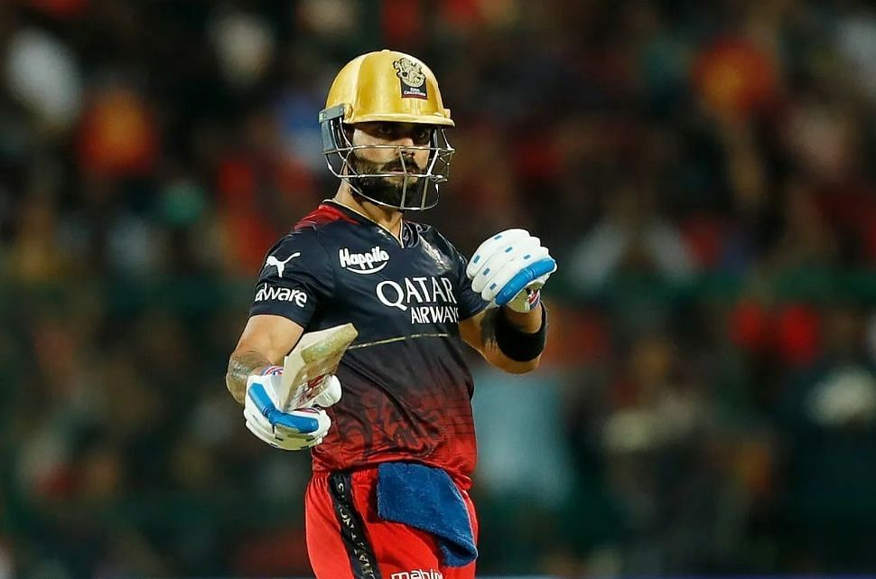 Virat Kohli celebrating his fifty vs LSG  [IPLT20]