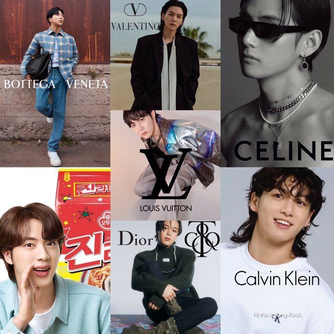 Which brands are BTS members solo ambassadors of?