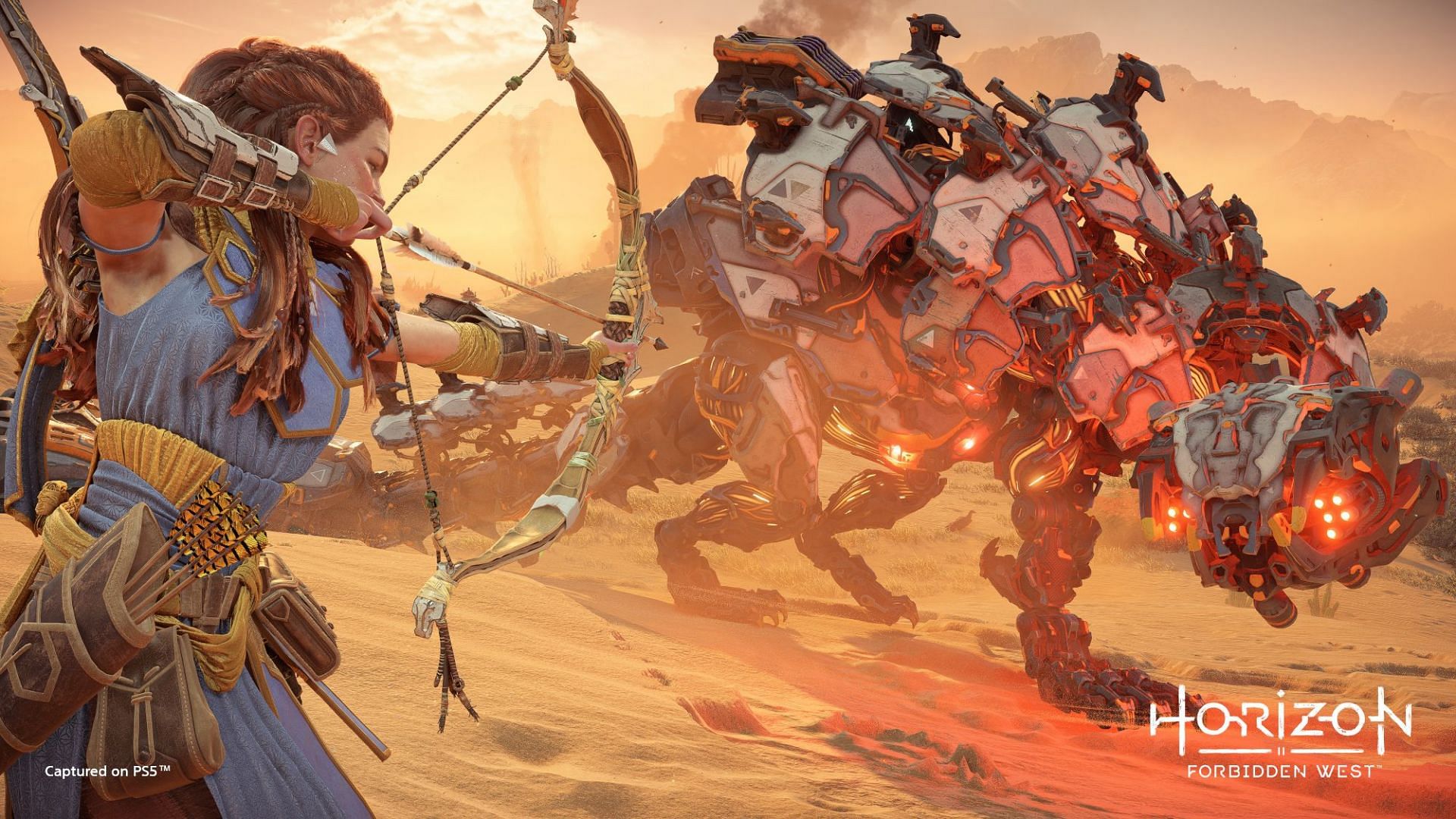 Aloy is aiming. (Image via Guerilla Games)