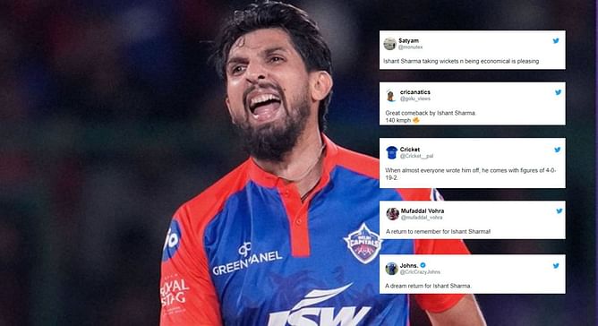 “A dream return” – Fans erupt as Ishant Sharma shines on IPL comeback for DC vs KKR in IPL 2023