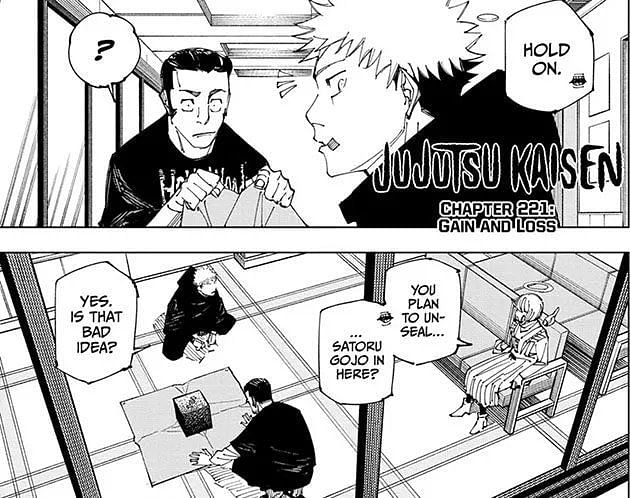 Jujutsu Kaisen chapter 221: Gojo is Unsealed and goes against Sukuna ...