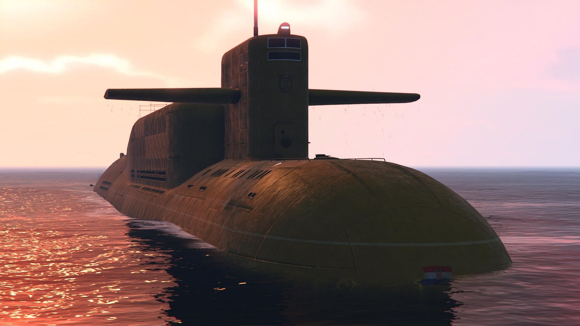 A Kosatka in open water (Image via Rockstar Games)