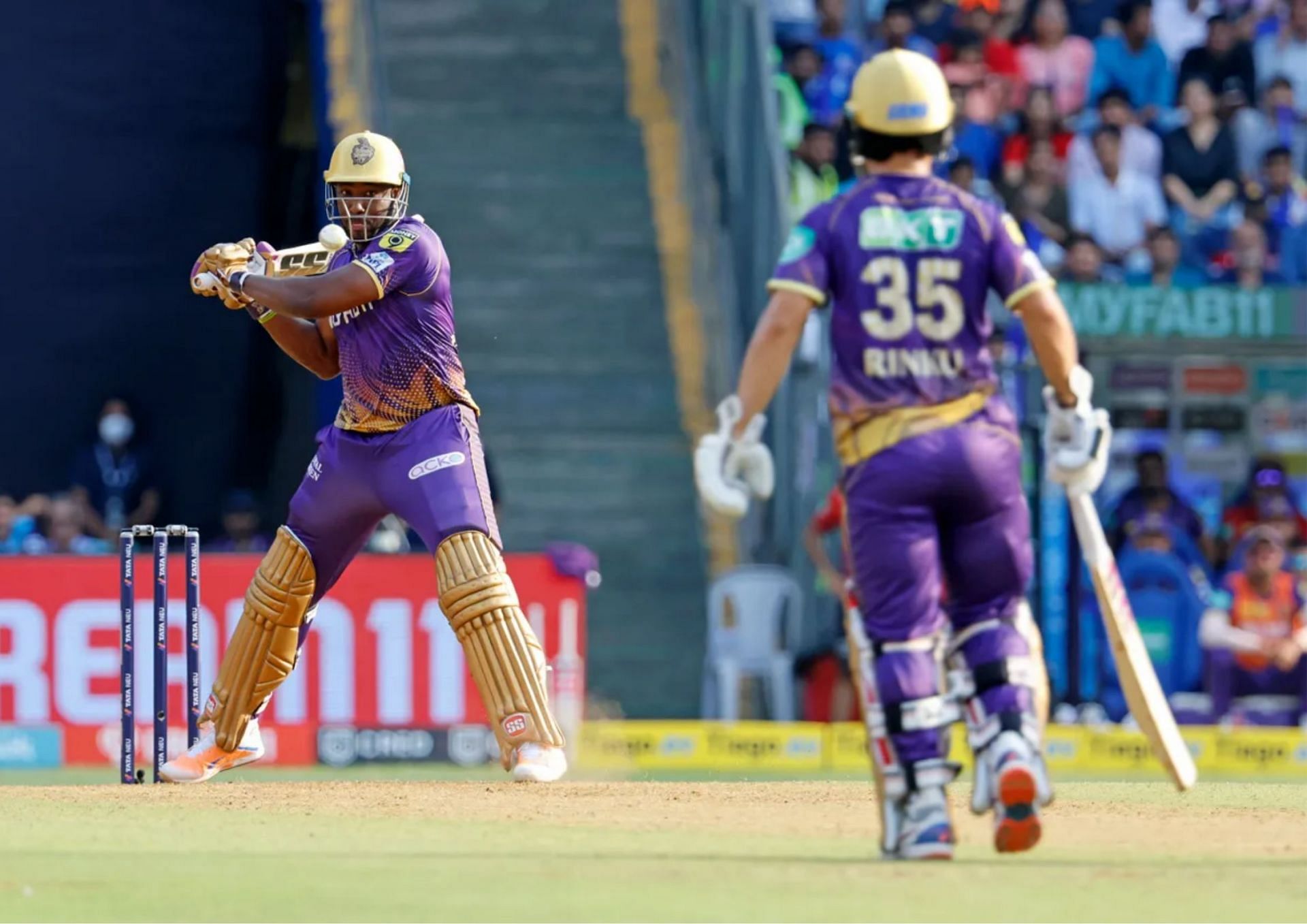 KKR never got the finishing kick that they were after in their IPL 2023 clash against MI (Picture Credits: BCCI).